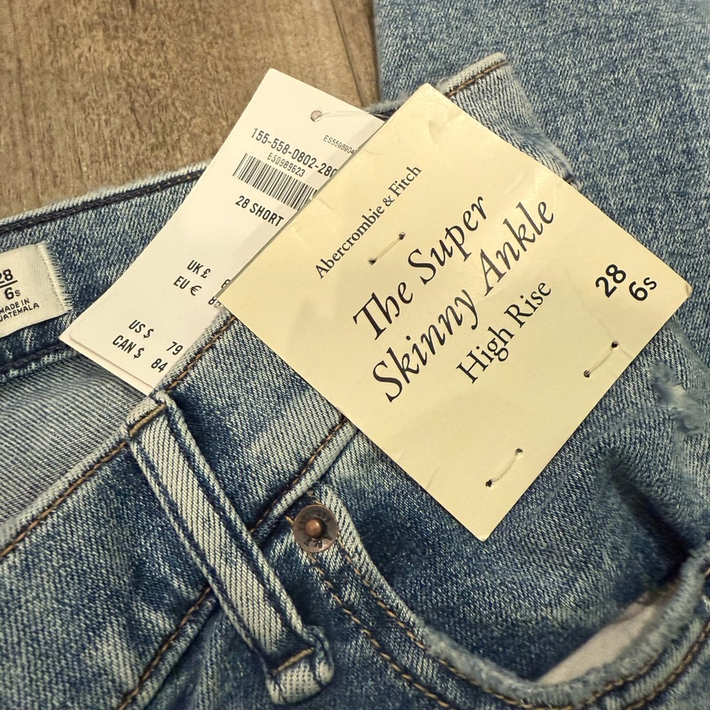 Abercrombie & Fitch Light Blue High Rise Jeans